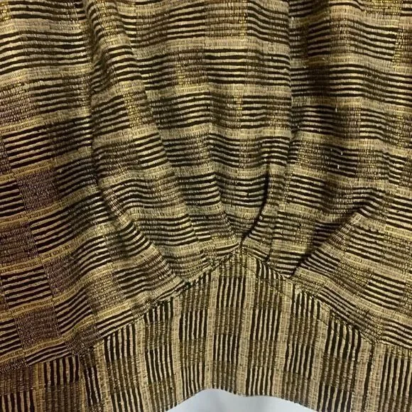 Vintage Retro 80’s Silk Gold Texture Bomber Jacket - Picture 7 of 12